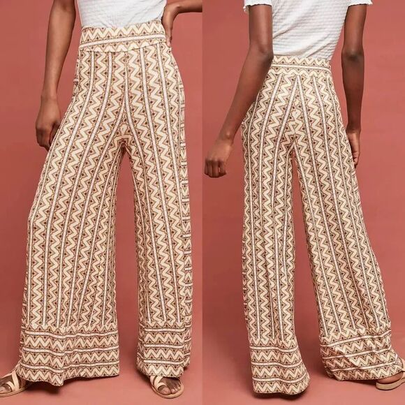 FARM Rio Pants - NWT Farm Rio Striped Wide-Leg Pants S